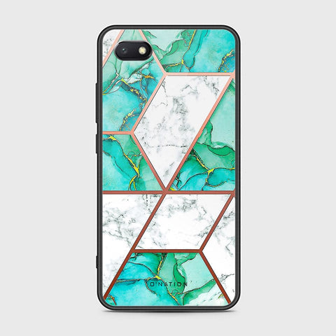 Honor 7S Cover - O'Nation Shades of Marble Series - HQ Ultra Shine Premium Infinity Glass Soft Silicon Borders Case