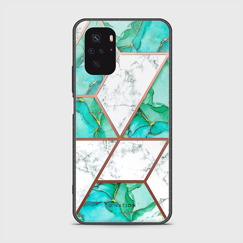 Xiaomi Redmi Note 10 4G Cover - O'Nation Shades of Marble Series - HQ Ultra Shine Premium Infinity Glass Soft Silicon Borders Case