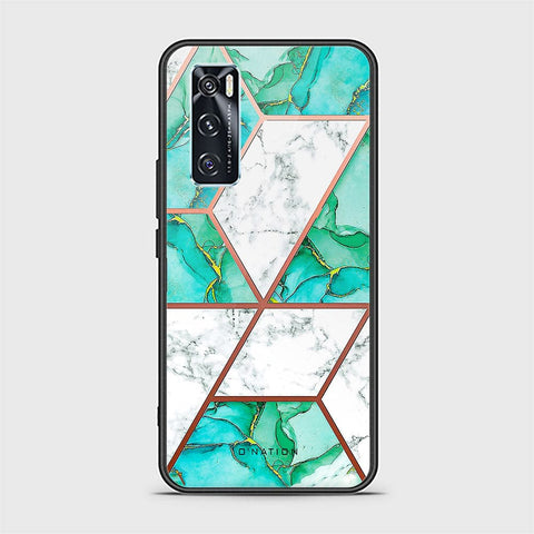 Vivo V20 SE Cover - O'Nation Shades of Marble Series - HQ Ultra Shine Premium Infinity Glass Soft Silicon Borders Case