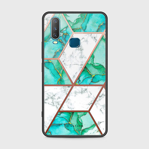 Vivo Y15 Cover - O'Nation Shades of Marble Series - HQ Ultra Shine Premium Infinity Glass Soft Silicon Borders Case