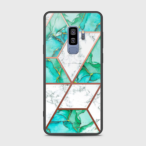 Samsung Galaxy S9 Plus Cover - O'Nation Shades of Marble Series - HQ Ultra Shine Premium Infinity Glass Soft Silicon Borders Case