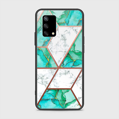 Oppo F19 Cover - O'Nation Shades of Marble Series - HQ Ultra Shine Premium Infinity Glass Soft Silicon Borders Case