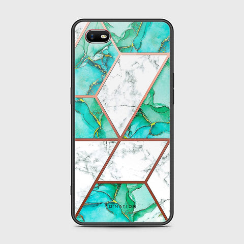 Oppo A1k Cover - O'Nation Shades of Marble Series - HQ Ultra Shine Premium Infinity Glass Soft Silicon Borders Case