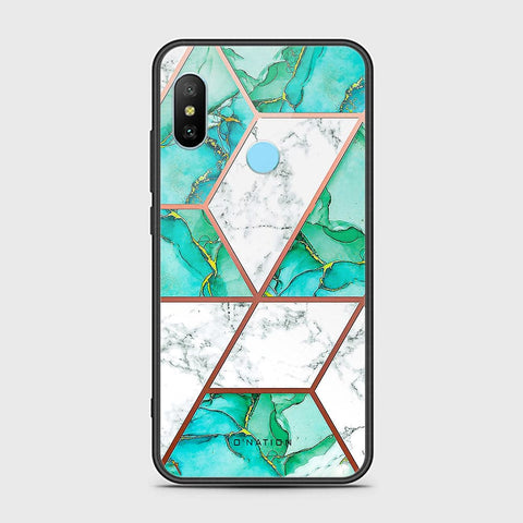 Redmi 6 Pro Cover - O'Nation Shades of Marble Series - HQ Ultra Shine Premium Infinity Glass Soft Silicon Borders Case