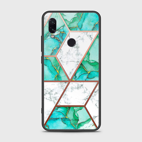 Xiaomi Redmi Note 7 Cover - O'Nation Shades of Marble Series - HQ Ultra Shine Premium Infinity Glass Soft Silicon Borders Case