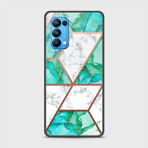 Oppo Reno 5 Pro 5G Cover - O'Nation Shades of Marble Series - HQ Ultra Shine Premium Infinity Glass Soft Silicon Borders Case