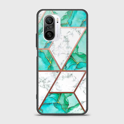 Xiaomi Redmi K40 Cover - O'Nation Shades of Marble Series - HQ Ultra Shine Premium Infinity Glass Soft Silicon Borders Case