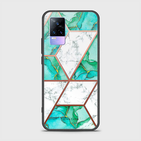 Vivo Y73 Cover - O'Nation Shades of Marble Series - HQ Ultra Shine Premium Infinity Glass Soft Silicon Borders Case