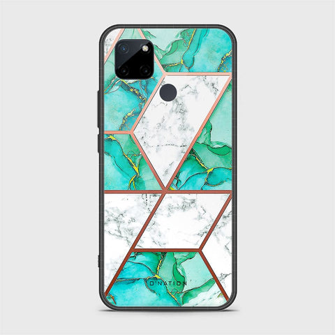 Realme C21Y Cover - O'Nation Shades of Marble Series - HQ Ultra Shine Premium Infinity Glass Soft Silicon Borders Case