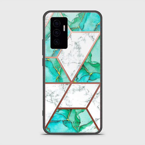 Vivo V23e Cover - O'Nation Shades of Marble Series - HQ Ultra Shine Premium Infinity Glass Soft Silicon Borders Case