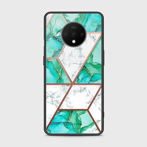 OnePlus 7T Cover - O'Nation Shades of Marble Series - HQ Ultra Shine Premium Infinity Glass Soft Silicon Borders Case