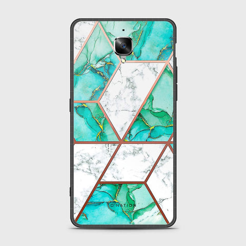 OnePlus 3 Cover - O'Nation Shades of Marble Series - HQ Ultra Shine Premium Infinity Glass Soft Silicon Borders Case