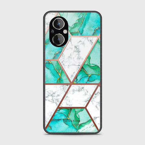 Oppo Reno 7Z 5G Cover - O'Nation Shades of Marble Series - HQ Ultra Shine Premium Infinity Glass Soft Silicon Borders Case