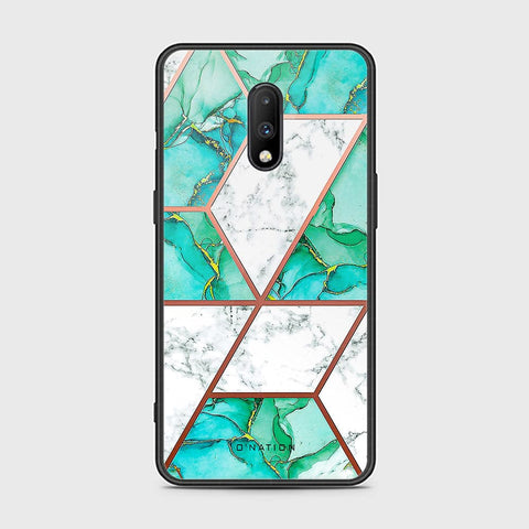 OnePlus 7 Cover - O'Nation Shades of Marble Series - HQ Ultra Shine Premium Infinity Glass Soft Silicon Borders Case