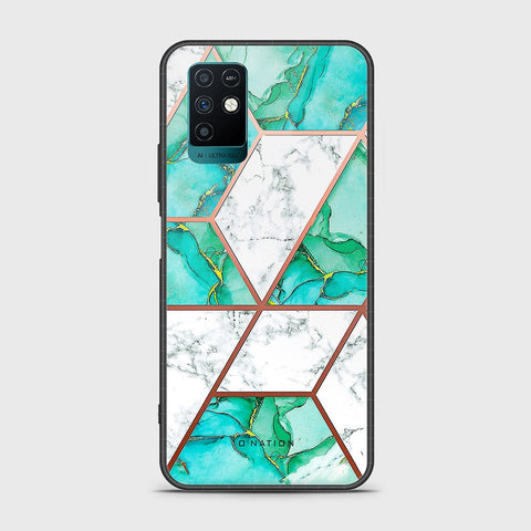 Infinix Note 10 Cover - O'Nation Shades of Marble Series - HQ Ultra Shine Premium Infinity Glass Soft Silicon Borders Case