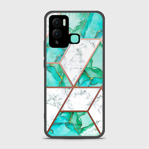 Infinix Hot 12 Play Cover - O'Nation Shades of Marble Series - HQ Ultra Shine Premium Infinity Glass Soft Silicon Borders Case