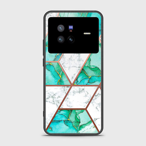 Vivo X80 Cover - O'Nation Shades of Marble Series - HQ Ultra Shine Premium Infinity Glass Soft Silicon Borders Case