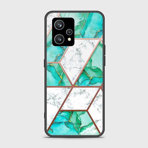 Realme 9 4G Cover - O'Nation Shades of Marble Series - HQ Ultra Shine Premium Infinity Glass Soft Silicon Borders Case