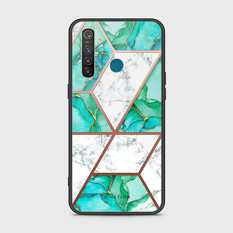 Realme 5 Pro Cover - O'Nation Shades of Marble Series - HQ Ultra Shine Premium Infinity Glass Soft Silicon Borders Case