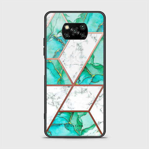 Xiaomi Poco X3 Cover - O'Nation Shades of Marble Series - HQ Ultra Shine Premium Infinity Glass Soft Silicon Borders Case