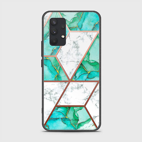 Samsung Galaxy A32 Cover - O'Nation Shades of Marble Series - HQ Ultra Shine Premium Infinity Glass Soft Silicon Borders Case