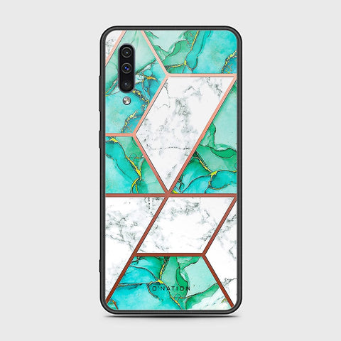 Samsung Galaxy a30s Cover - O'Nation Shades of Marble Series - HQ Ultra Shine Premium Infinity Glass Soft Silicon Borders Case