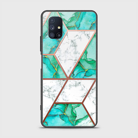 Samsung Galaxy M51 Cover - O'Nation Shades of Marble Series - HQ Ultra Shine Premium Infinity Glass Soft Silicon Borders Case