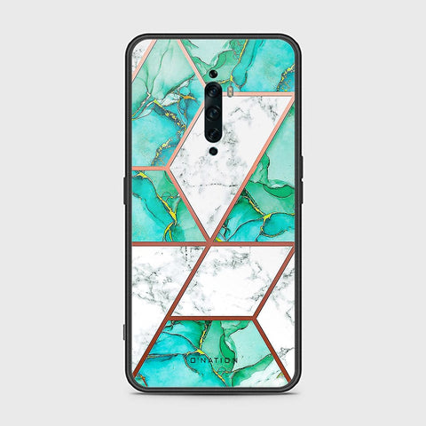 Oppo Reno 2F Cover - O'Nation Shades of Marble Series - HQ Ultra Shine Premium Infinity Glass Soft Silicon Borders Case