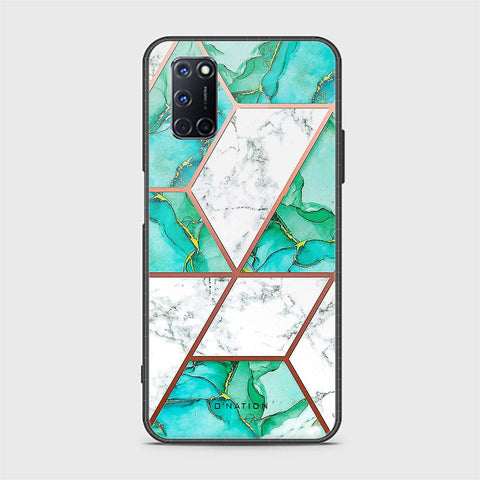 Oppo A92 Cover - O'Nation Shades of Marble Series - HQ Ultra Shine Premium Infinity Glass Soft Silicon Borders Case