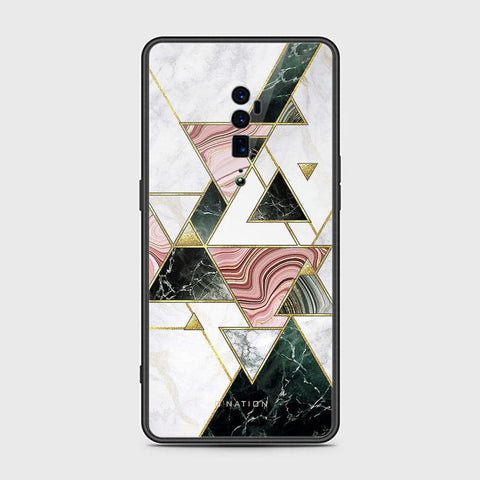 Oppo Reno 10x Zoom Cover - O'Nation Shades of Marble Series - HQ Ultra Shine Premium Infinity Glass Soft Silicon Borders Case