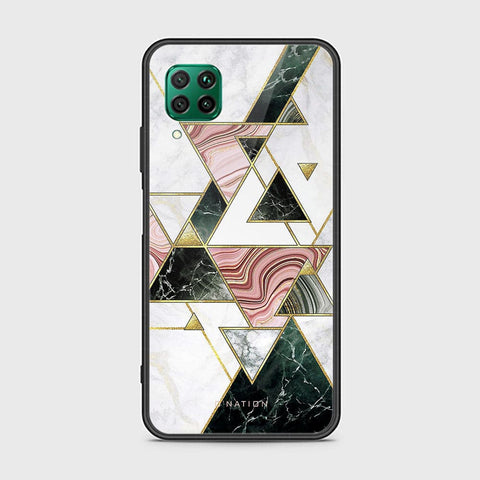 Huawei Nova 7i Cover - O'Nation Shades of Marble Series - HQ Ultra Shine Premium Infinity Glass Soft Silicon Borders Case