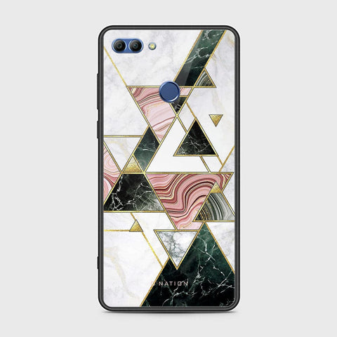 Huawei Y9 2018 Cover - O'Nation Shades of Marble Series - HQ Ultra Shine Premium Infinity Glass Soft Silicon Borders Case