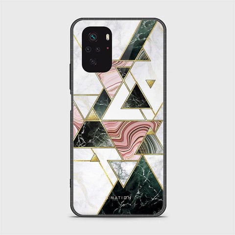 Xiaomi Redmi Note 10 4G Cover - O'Nation Shades of Marble Series - HQ Ultra Shine Premium Infinity Glass Soft Silicon Borders Case