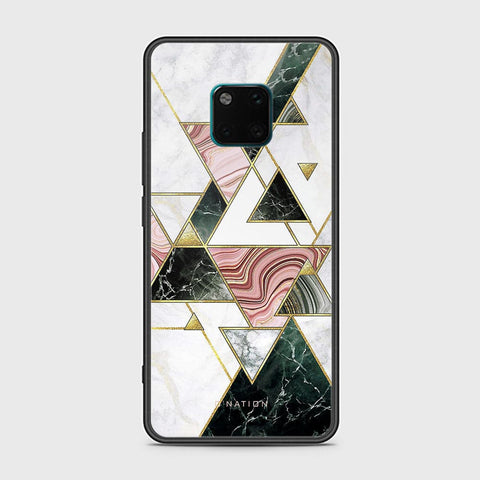 Huawei Mate 20 Pro Cover - O'Nation Shades of Marble Series - HQ Ultra Shine Premium Infinity Glass Soft Silicon Borders Case