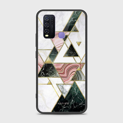 Vivo Y30 Cover - O'Nation Shades of Marble Series - HQ Ultra Shine Premium Infinity Glass Soft Silicon Borders Case