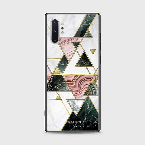 Samsung Galaxy Note 10 Plus Cover - O'Nation Shades of Marble Series - HQ Ultra Shine Premium Infinity Glass Soft Silicon Borders Case