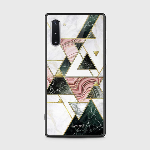 Samsung Galaxy Note 10 Cover - O'Nation Shades of Marble Series - HQ Ultra Shine Premium Infinity Glass Soft Silicon Borders Case