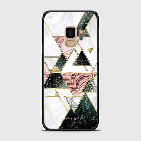 Samsung Galaxy S9 Cover - O'Nation Shades of Marble Series - HQ Ultra Shine Premium Infinity Glass Soft Silicon Borders Case