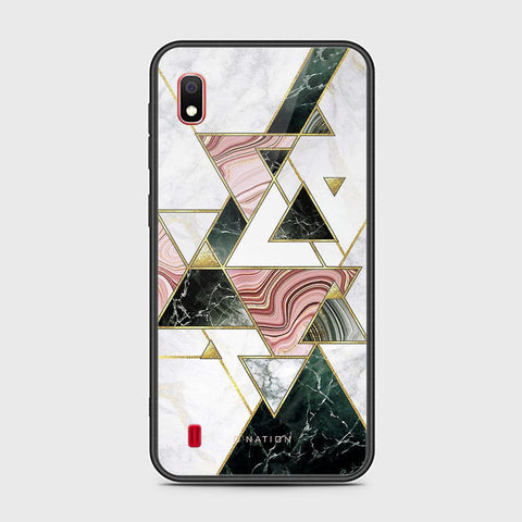 Samsung Galaxy A10 Cover - O'Nation Shades of Marble Series - HQ Ultra Shine Premium Infinity Glass Soft Silicon Borders Case