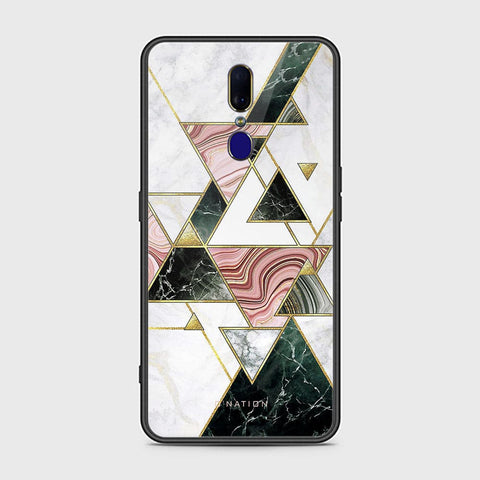 Oppo F11 Cover - O'Nation Shades of Marble Series - HQ Ultra Shine Premium Infinity Glass Soft Silicon Borders Case