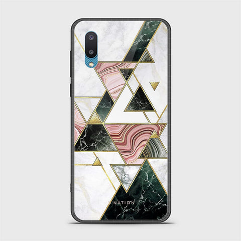 Samsung Galaxy A02 Cover - O'Nation Shades of Marble Series - HQ Ultra Shine Premium Infinity Glass Soft Silicon Borders Case