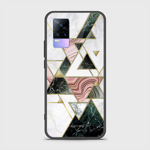 Vivo Y73 Cover - O'Nation Shades of Marble Series - HQ Ultra Shine Premium Infinity Glass Soft Silicon Borders Case