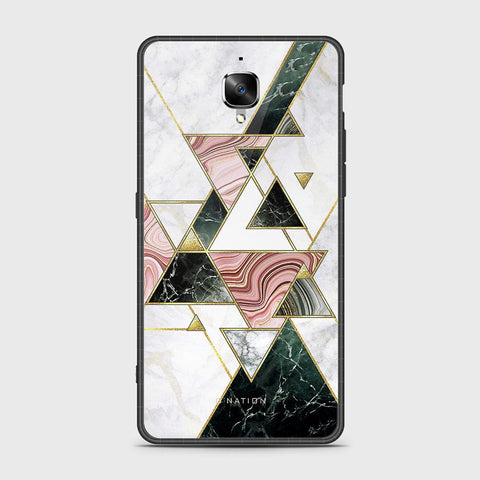 OnePlus 3 Cover - O'Nation Shades of Marble Series - HQ Ultra Shine Premium Infinity Glass Soft Silicon Borders Case