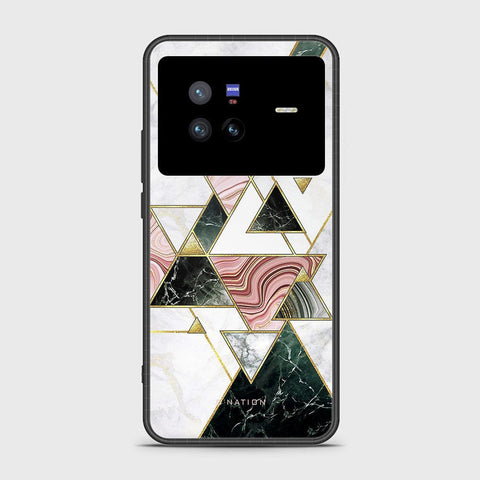 Vivo X80 Cover - O'Nation Shades of Marble Series - HQ Ultra Shine Premium Infinity Glass Soft Silicon Borders Case