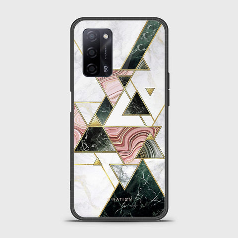 Oppo A55 5G Cover - O'Nation Shades of Marble Series - HQ Ultra Shine Premium Infinity Glass Soft Silicon Borders Case