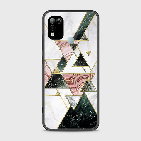 Infinix Hot 10 Play Cover - O'Nation Shades of Marble Series - HQ Ultra Shine Premium Infinity Glass Soft Silicon Borders Case