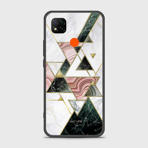 Xiaomi Redmi 9C Cover - O'Nation Shades of Marble Series - HQ Ultra Shine Premium Infinity Glass Soft Silicon Borders Case