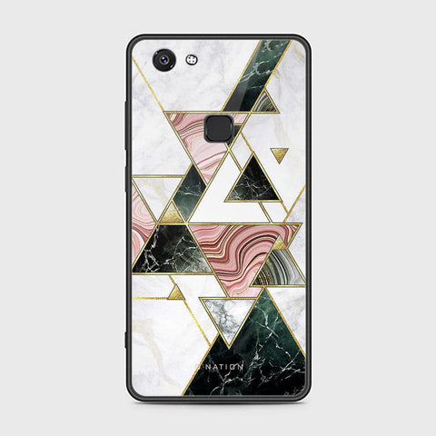 Vivo V7 Plus Cover - O'Nation Shades of Marble Series - HQ Ultra Shine Premium Infinity Glass Soft Silicon Borders Case