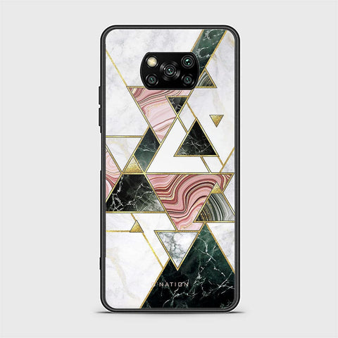 Xiaomi Poco X3 Cover - O'Nation Shades of Marble Series - HQ Ultra Shine Premium Infinity Glass Soft Silicon Borders Case