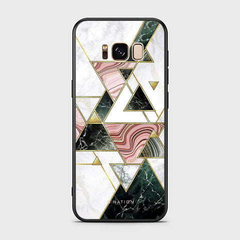 Samsung Galaxy S8 Cover - O'Nation Shades of Marble Series - HQ Ultra Shine Premium Infinity Glass Soft Silicon Borders Case